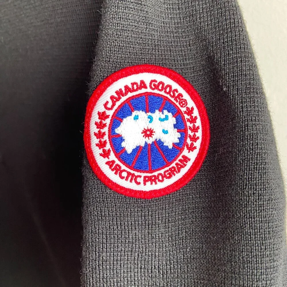 NWT Canada Goose Black Classic Stormont Quarter Zip Sweater - Picture 4 of 11